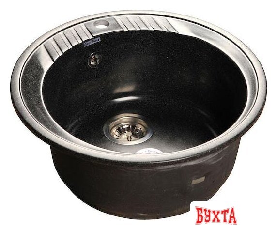 Кухонная мойка GranFest GF-R520 (черный)