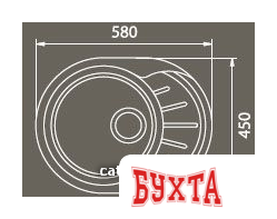 Кухонная мойка GranFest Rondo GF-R580L (терракот) 4