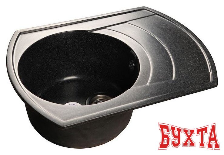 Кухонная мойка GranFest GF-R650L (черный)