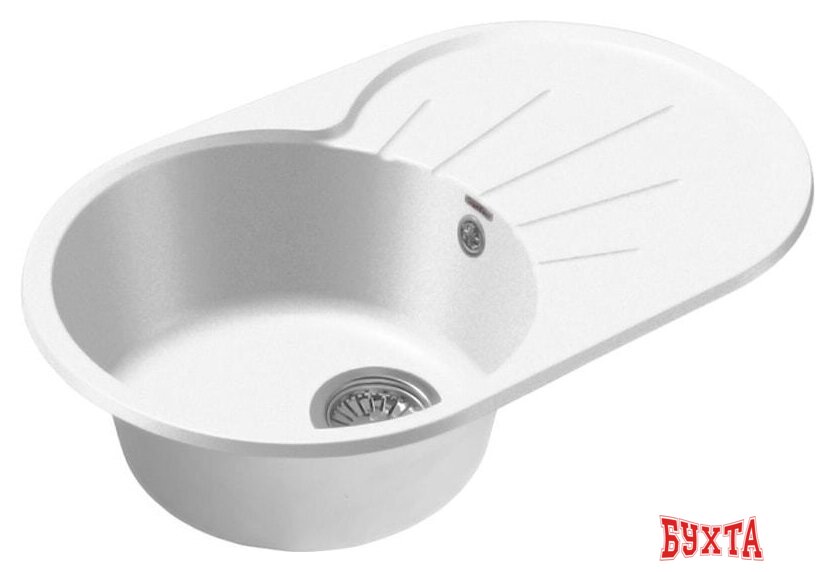 Кухонная мойка GranFest GF-R750L (иней)