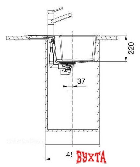 Кухонная мойка Franke Urban UBG 611-62 (черный матовый) 3