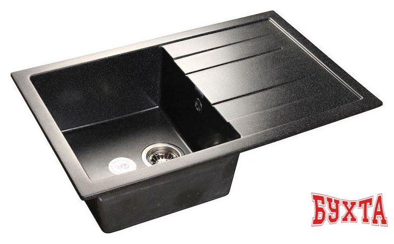 Кухонная мойка GranFest Quadro GF-Q780L (черный) 1