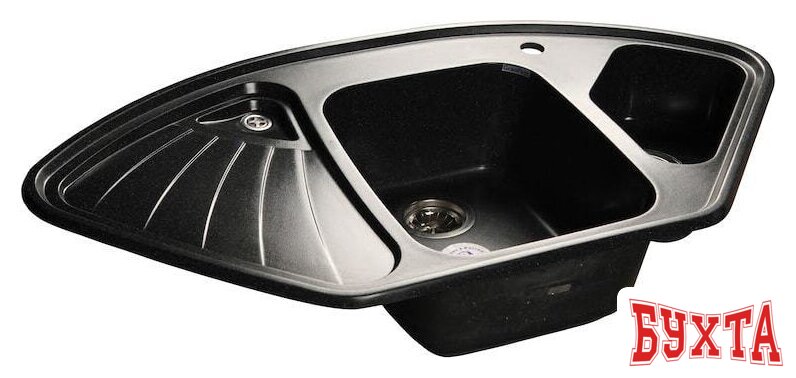 Кухонная мойка GranFest GF-C1040E (черный)