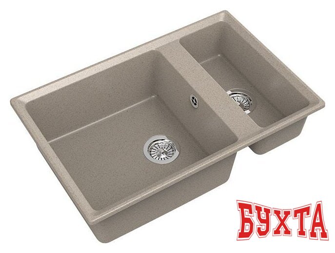 Кухонная мойка GranFest GF-LV-760K (песочный) 1