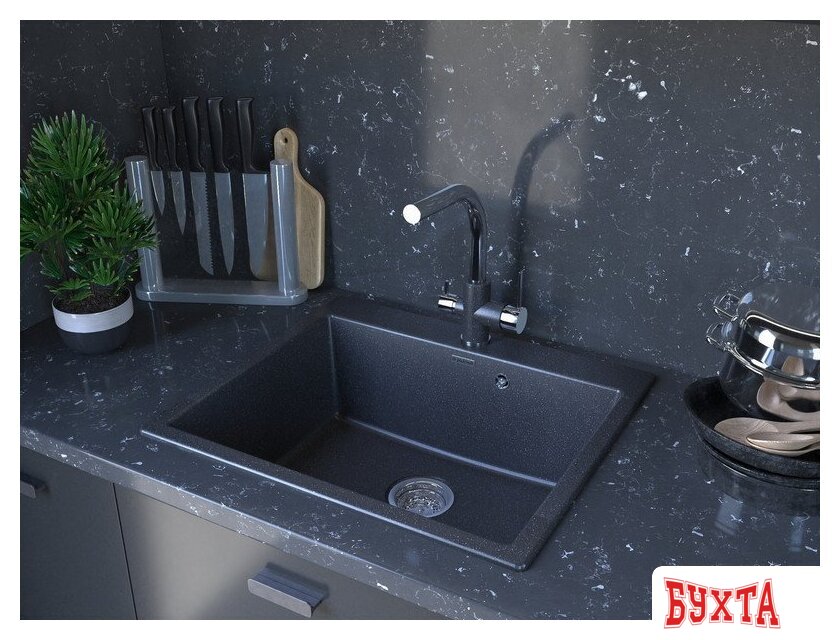 Кухонная мойка Paulmark Kante 60 PM106052-AN 2