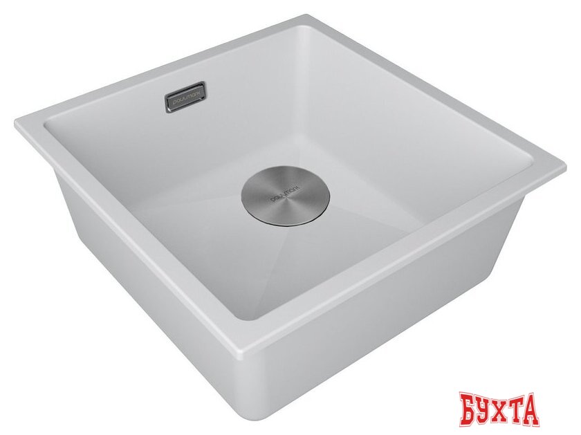 Кухонная мойка Paulmark IT-Granit Lumi 45 Uni-Skew LU45SK-WH (белый) 2