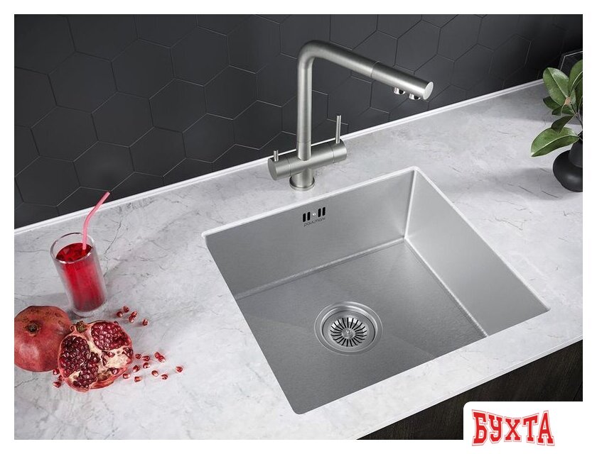 Кухонная мойка Paulmark Lassan PM304444-BS 3