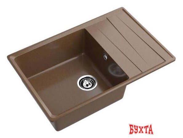 Кухонная мойка GranFest GF-LV-760L (терракот) 1
