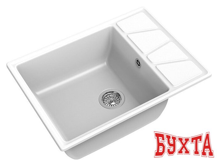 Кухонная мойка GranFest GF-V-680L (иней)