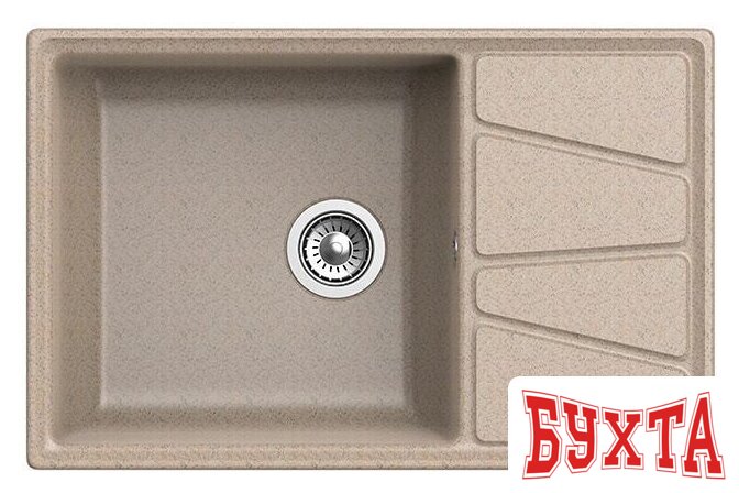 Кухонная мойка GranFest GF-V-780L (песочный) 2