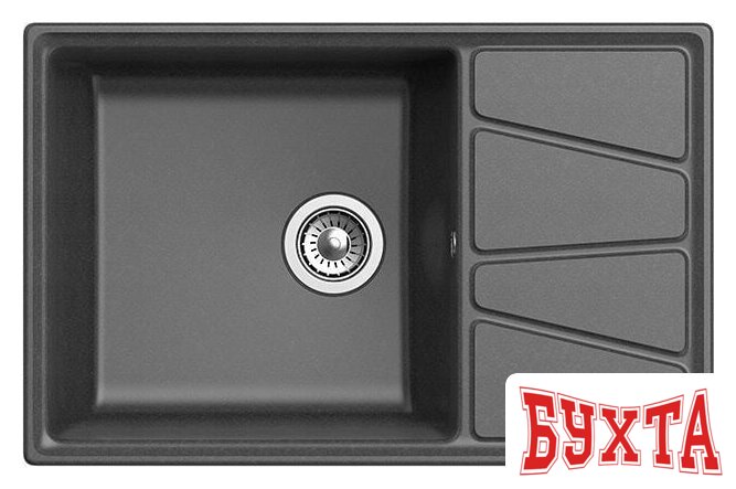 Кухонная мойка GranFest GF-V-780L (графит) 2