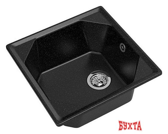 Кухонная мойка GranFest GF-U-500 (черный)