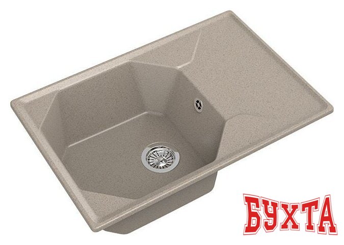 Кухонная мойка GranFest GF-U-740L (песочный)
