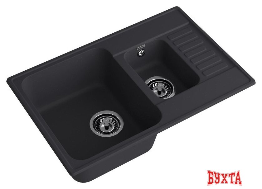 Кухонная мойка GranFest QUARZ 21К (черный) 3