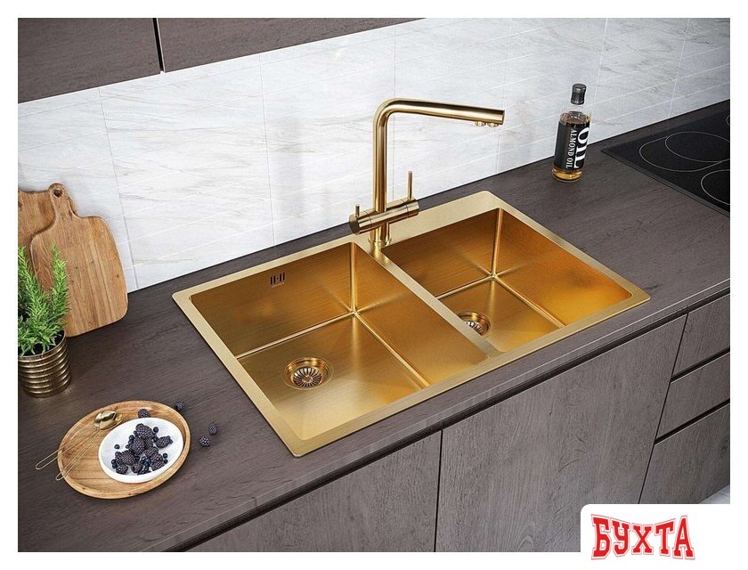 Кухонная мойка Paulmark PM237851-BG 3