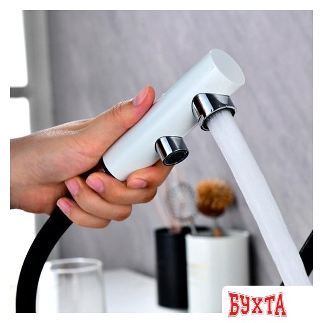 Смеситель Paulmark Serpentine SE213222-431 (белый матовый) 5