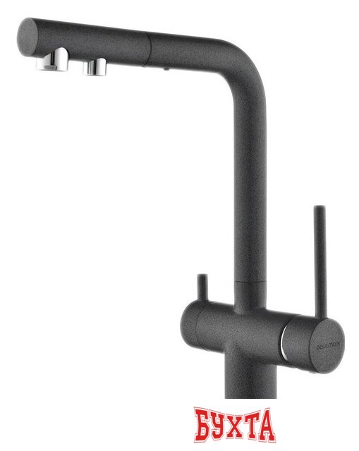 Смеситель Paulmark Serpentine SE213222-DG (серый/графит)