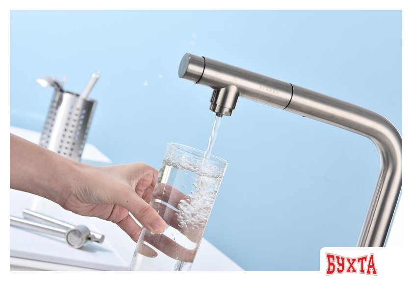 Смеситель Paulmark Viper Vi213105-NI (никель) 2