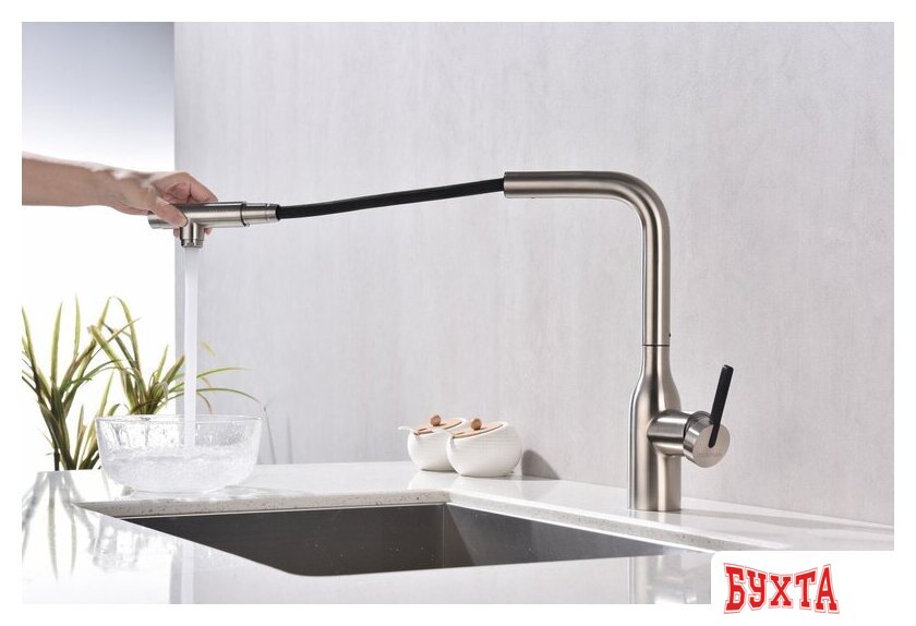 Смеситель Paulmark Viper Vi213105-NI (никель) 4