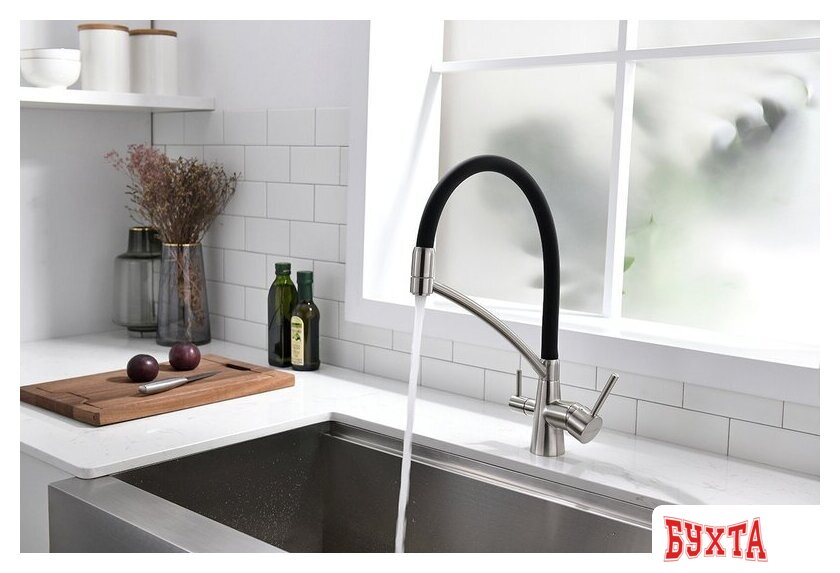 Смеситель Paulmark Siеgen Si213111-BS (брашированная сталь) 2