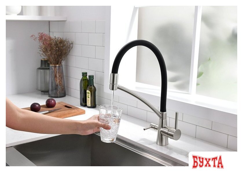 Смеситель Paulmark Siеgen Si213111-BS (брашированная сталь) 3