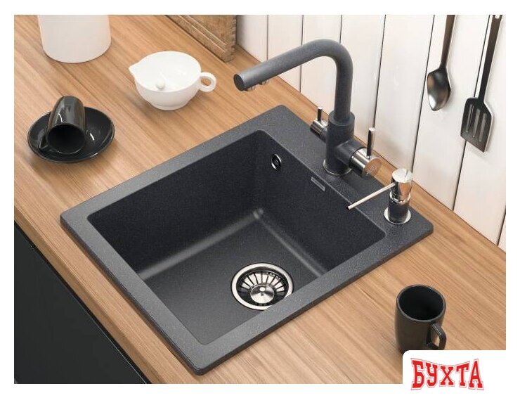 Смеситель Paulmark Essen Es213011-418 (черный металлик) 2