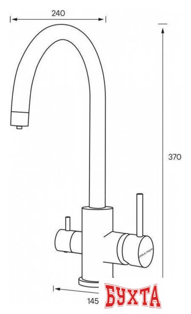 Смеситель Paulmark Essen Es213211-402 (серый металлик) 4