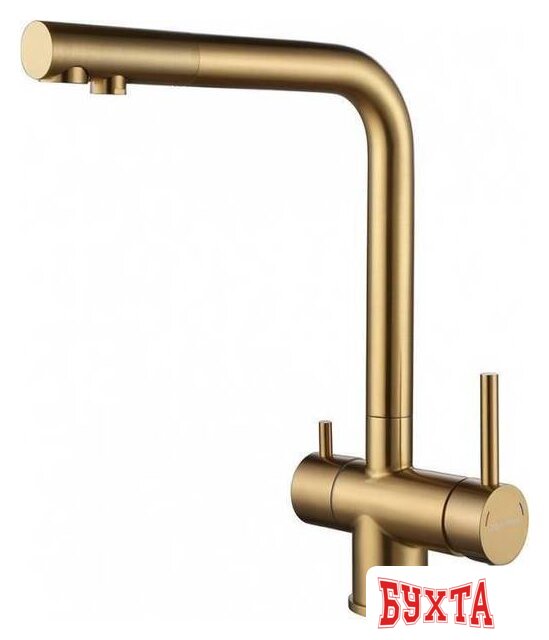 Смеситель Paulmark Skalen Sk213020-BG (брашированное золото)