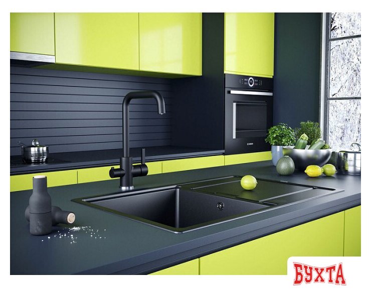 Смеситель Paulmark Logas Lo213021-401TB (антрацит) 2