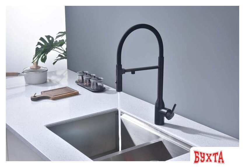 Смеситель Paulmark Magneto One Ma213188-AN (черный/антрацит) 2