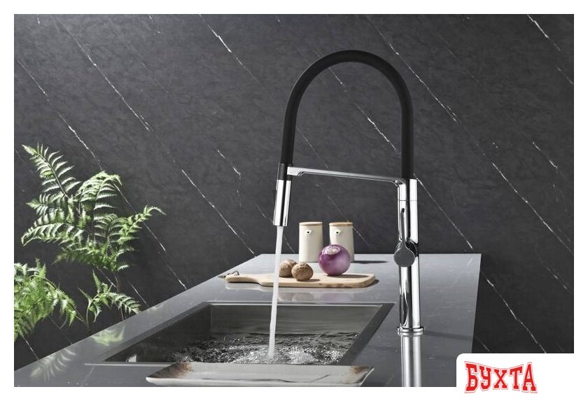 Смеситель Paulmark Barrel BA214029-CR (хром/черный) 3