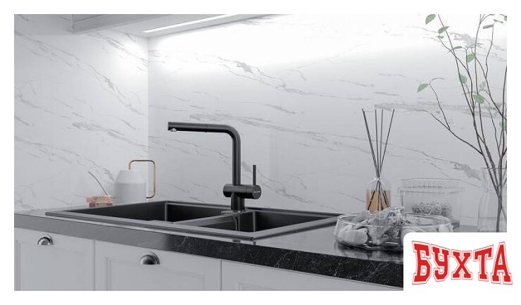 Смеситель Paulmark Dosse Do214418-401 (антрацит) 2