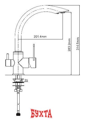 Смеситель Gappo G4399 2