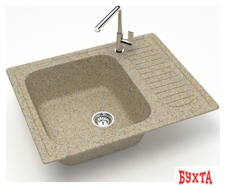Кухонная мойка MARRBAXX Карельский камень модель 15/Q5 F015Q005 (песочный) 2