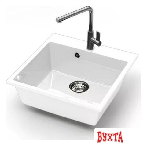 Кухонная мойка MARRBAXX Карельский камень модель 42/G31 (белый)