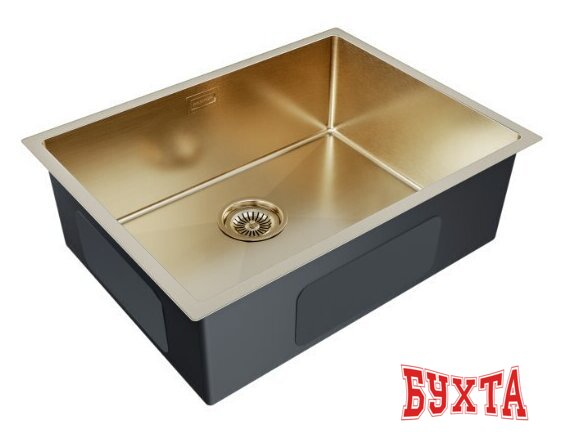 Кухонная мойка Paulmark Next 58 Uni PM215844-BG (золото/брашированное золото) 2