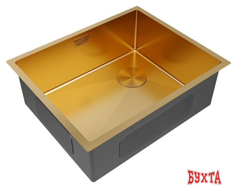 Кухонная мойка Paulmark NEXT-SKEW 54 UNI PM885444-BG (золото/брашированное золото) 2