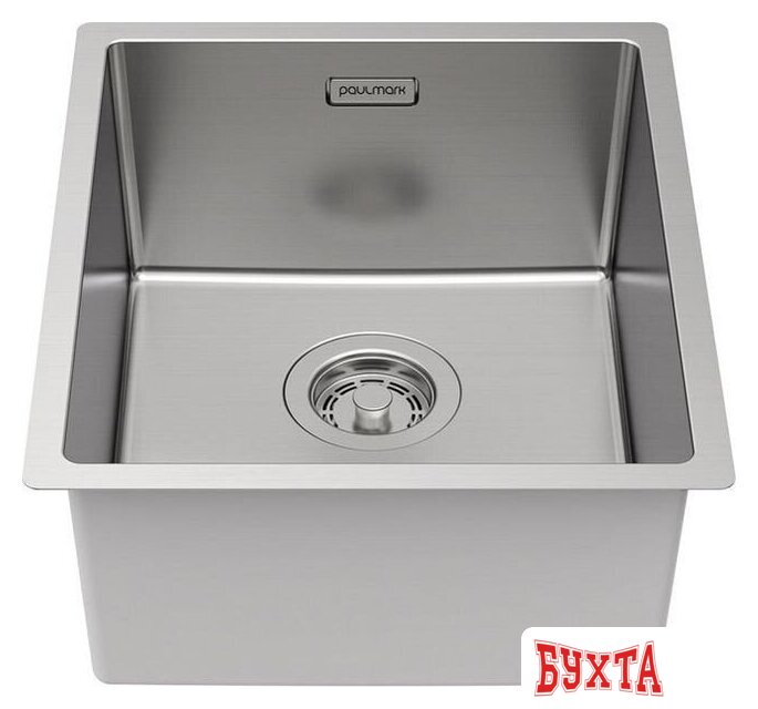 Кухонная мойка Paulmark Lassan 38 UNI LA38-BS (стальной/брашированная сталь) 2