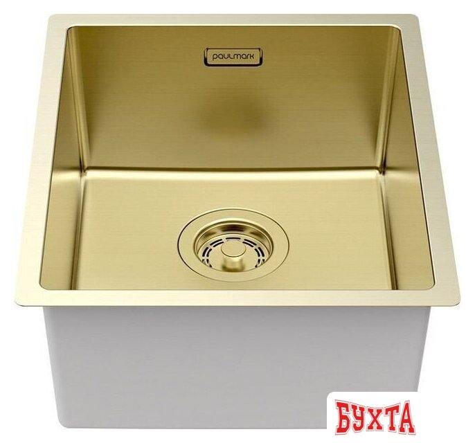 Кухонная мойка Paulmark Lassan 38 UNI LA38-LG (золото/светлое золото) 2