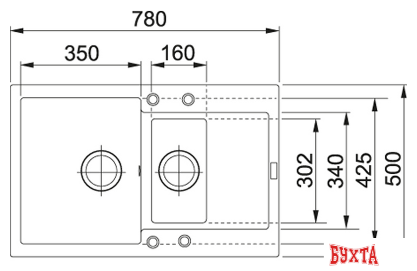 Кухонная мойка Franke MRG 651-78 (белый) 2
