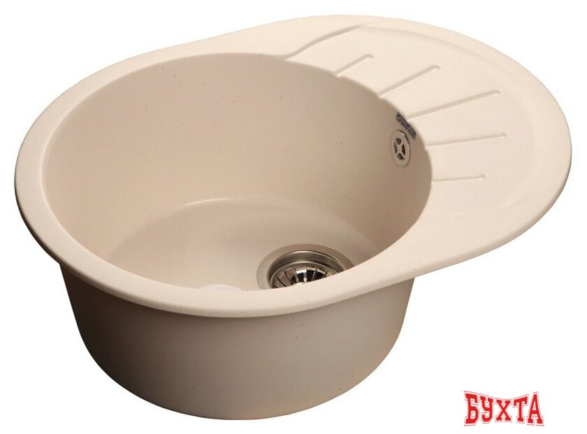 Кухонная мойка GranFest Rondo GF-R580L (белый)
