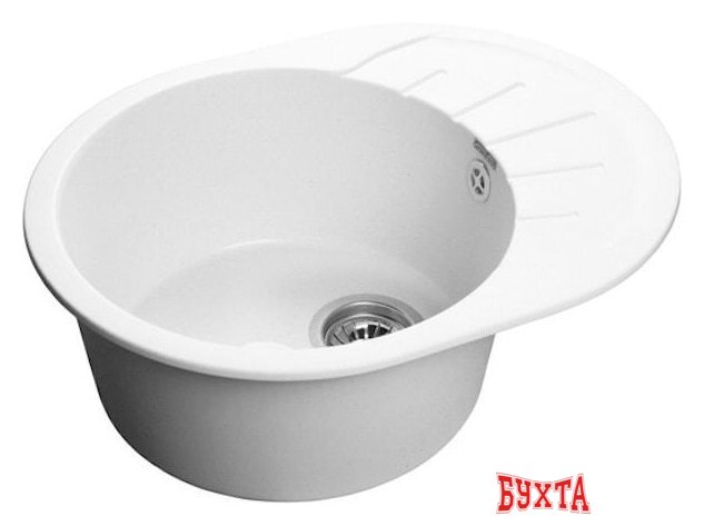 Кухонная мойка GranFest Rondo GF-R580L (иней) 1