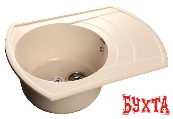 Кухонная мойка GranFest GF-R650L (белый)