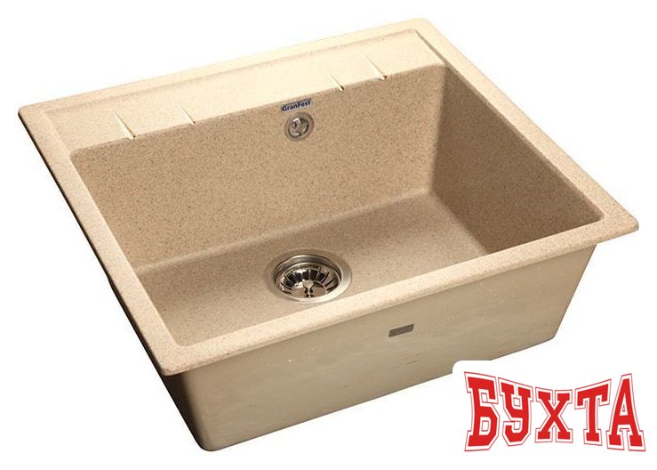 Кухонная мойка GranFest GF-Q-561 (песочный)