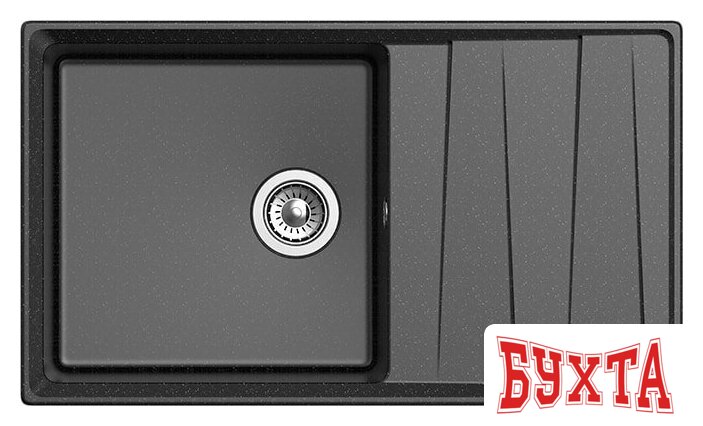 Кухонная мойка GranFest GF-LV-860L (черный) 2