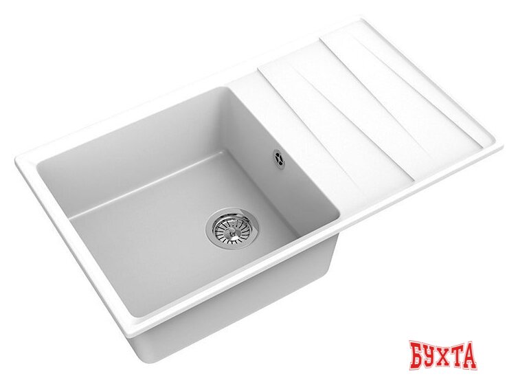 Кухонная мойка GranFest GF-LV-860L (иней)