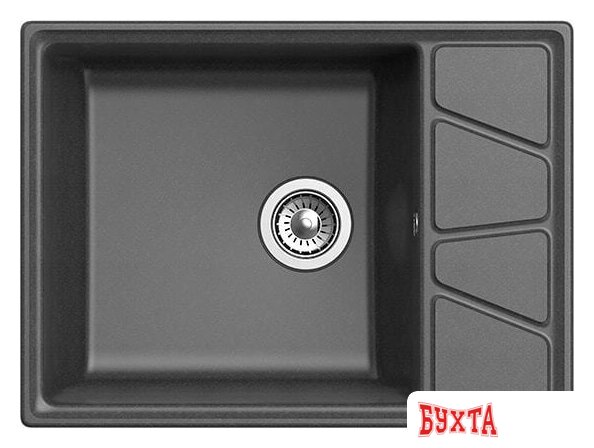 Кухонная мойка GranFest GF-V-680L (графит) 2
