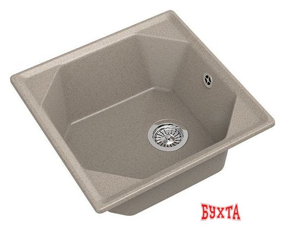 Кухонная мойка GranFest GF-U-500 (песочный)