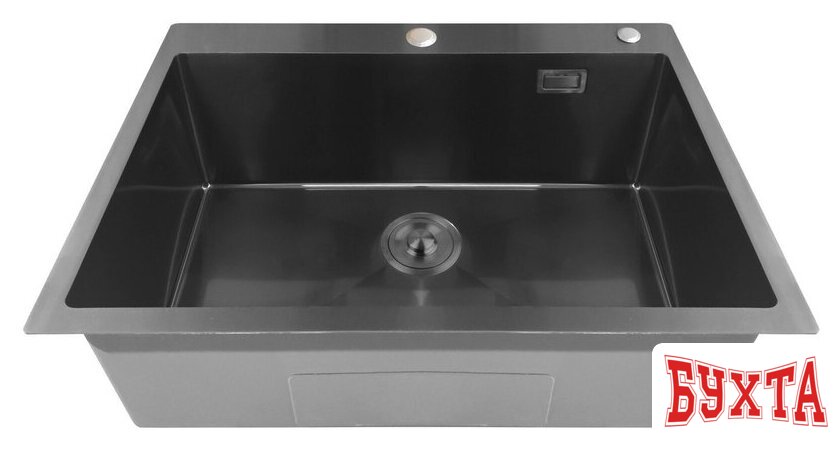 Кухонная мойка Stellar S6050NB-S1 (нано черный) 2