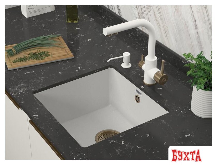 Кухонная мойка Paulmark Gera 50 PM104546-WH 3